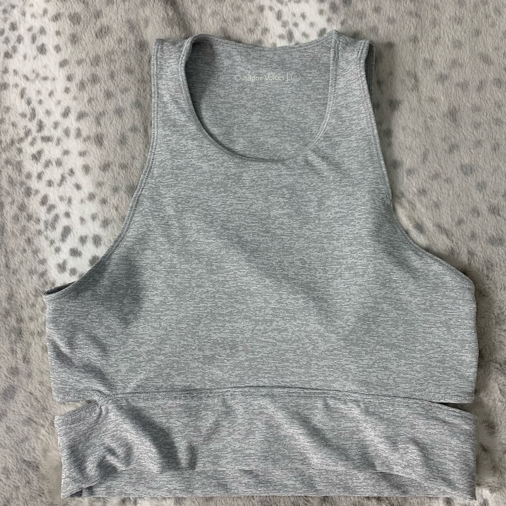 Grey Outdoor Voices Sports Bra